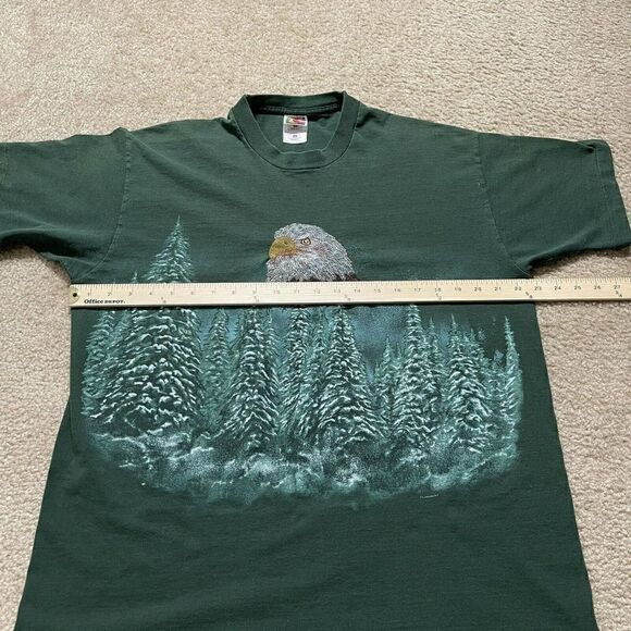 Vintage 1995 American Bald Eagle T Shirt Size XL Single Stitch Made In Usa Rare - Picture 10 of 11